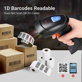 img 2 attached to 📲 Tera Wireless Barcode Scanner: Fast and Precise Handheld Bar Code Reader with USB Cradle Charging Base for 1D Automatic Sensing