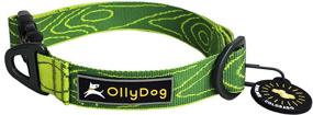 img 4 attached to 🐶 Durable and Comfortable Webbing Dog Collar with Side-Release Buckle - OllyDog Flagstaff Collar