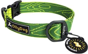 img 2 attached to 🐶 Durable and Comfortable Webbing Dog Collar with Side-Release Buckle - OllyDog Flagstaff Collar