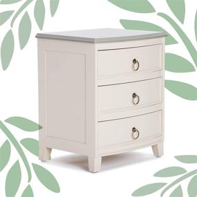 img 4 attached to Finch Charleston Nightstand Farmhouse CreamWhite