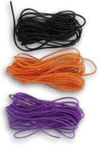 img 1 attached to 🎉 Vibrant Deco Mesh Tubing Set: Purple, Black, Orange - 3 Packs