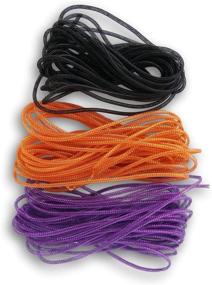 img 2 attached to 🎉 Vibrant Deco Mesh Tubing Set: Purple, Black, Orange - 3 Packs