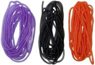 🎉 vibrant deco mesh tubing set: purple, black, orange - 3 packs logo