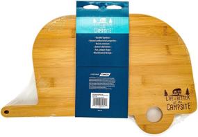 img 3 attached to Camco 53089 Retro RV Shaped Bamboo Wood Cutting Board for Food Prep - Moisture Resistant & Knife Friendly