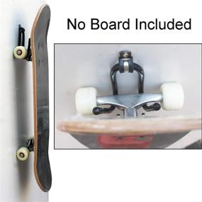 img 2 attached to 🛹 YYST Skateboard Wall Mount Rack Storage Display - 4 Pack - Hardware Included - No Board - W Style