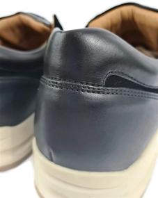 img 1 attached to PRESENCE Suede Sneakers Genuine Leather Men's Shoes