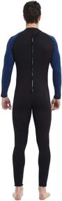 img 1 attached to 🏊 Lemorecn Mens Wetsuit Jumpsuit: 16 Sizes, Neoprene 3/2mm and 5/4mm Full Body Diving Suit for Men