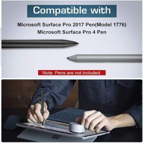 img 3 attached to Наконечники ручки MoKo для Surface Pen (3 упаковки) - совместимы с Surface Pro 2017 Pen & Surface Pro 4 Pen - набор замен для стилусных ручек - включены оригинальные перезаправки HB.