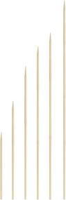 img 1 attached to 🍡 KingSeal Bamboo Skewers for Grilling, 10 Inches - Ideal for Shish Kebabs, BBQ, and Fruit Arrangements - 16 Packs of 100 (1600 Count)