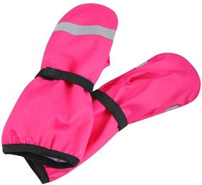 img 4 attached to 🧤 Kids' Reima Puro Waterproof Rain Mitten with Elastic Knit lining