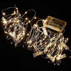 img 3 attached to 📸 33Ft Photo Clips String Lights, 100 LED Fairy String Lights with Clips, 8 Modes USB & Battery Powered Decor Lights for Hanging Pictures - Includes 20 Digital Cards