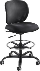 img 4 attached to 🪑 Safco Products Vue Heavy-Duty Stool 3394BV, Black Vinyl, Rated for 24/7 Use, Holds up to 350 lbs. - Ideal for Increased Comfort and Durability (SAF3394BV)