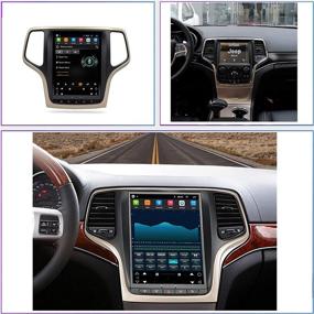 img 3 attached to 🚗LUOWAN Android 10 Радио для Jeep Grand Cherokee 2014-2017: 10,4-дюймовая мультимедийная система в стиле Tesla с GPS-навигацией в автомобиле, сенсорным IPS-экраном, 4+64 ГБ, беспроводным CarPlay, Bluetooth, WiFi и встроенными картами.