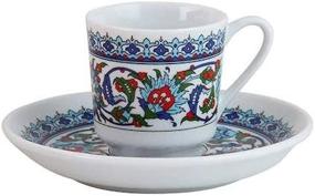 img 1 attached to Authentic Turkish Coffee Set: Cup and Saucer Collection for a Rich Cultural Experience