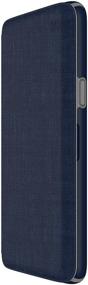 img 2 attached to 📱 Speck 110576-7361 Presidio Folio Case: Concealed Card Slot, Samsung Galaxy S9 - Heathered Eclipse Blue/Gunmetal Grey