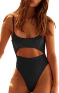 qinsen womens spaghetti monokini swimwear logo