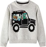 toddler hoodies sleeve dinosaur pullover outdoor recreation logo