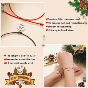 img 1 attached to 🎁 Tarsus 2Pcs Sister Matching Bracelets: Perfect Christmas Gift for Sisters, Friends, & Women!