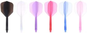 img 4 attached to 🎯 6Pcs Dart Shaft and Flights Kit with Integrated Stems - Throwing Fitting Standard Accessories by LIOOBO