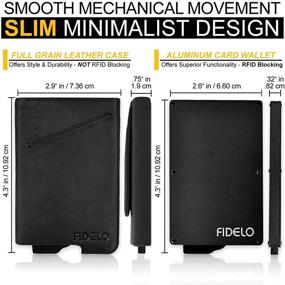 img 2 attached to 👔 FIDELO Minimalist Wallet for Men – Wallets & Accessories in the Men's Wallet, Card Case, and Money Organizer Category