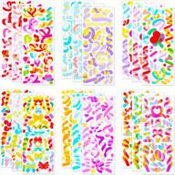 🎀 waynoda 18 sheets colorful ribbon stickers: self-adhesive decorative craft stickers for arts, greeting cards, scrapbooks & home decoration logo