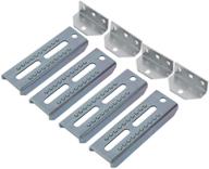 🔧 ecotric 4pcs 10-inch galvanized swivel top bunk bracket kit for 2x4/2x6 boat trailer crossmember - ideal for ski boats, fishing boats, or sailboats логотип