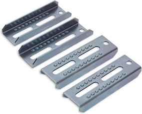img 3 attached to 🔧 ECOTRIC 4PCS 10-inch Galvanized Swivel Top Bunk Bracket Kit for 2x4/2x6 Boat Trailer Crossmember - Ideal for Ski Boats, Fishing Boats, or Sailboats