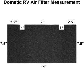 img 3 attached to High-Quality RV A/C Replacement Air Filter - Tatuo 4 Packs 🔥 14 x 7.5 Inch - Compatible with Dometic Duo Therm-Compatible RV A/C