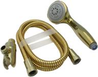 🚿 lasco 08-5175 serenity handheld shower head with five functions, polished brass finish logo