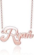 moonlight collections personalized necklace nameplate boys' jewelry logo