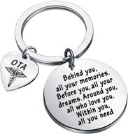 feelmem graduation gift keychain for occupational therapist assistant (ota) - occupational therapy jewelry & gifts logo