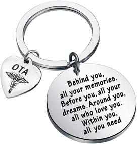 img 4 attached to FEELMEM Graduation Gift Keychain for Occupational Therapist Assistant (OTA) - Occupational Therapy Jewelry & Gifts
