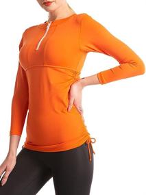 img 4 attached to KEEPRONE Sleeve Protection Swimming Rosered Women's Clothing