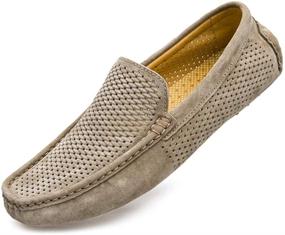 img 4 attached to UNN Loafers Fashion Moccasins Breathable Men's Shoes in Loafers & Slip-Ons