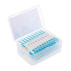 img 1 attached to ROSENICE 200pcs Double-ended Dental Floss Interdental Brush Teeth Stick Toothpick