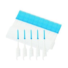 img 2 attached to ROSENICE 200pcs Double-ended Dental Floss Interdental Brush Teeth Stick Toothpick