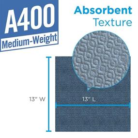 img 1 attached to 🧻 Georgia-Pacific Brawny Industrial 292-23 13x13 Blue Medium Duty Airlaid Poly Pack 1/4 Fold Wiper (Case of 8, 50 per Pack)