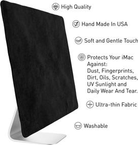 img 3 attached to 🖥️ Kuzy Dust Cover for iMac 24 inch 2021 M1 A2438 A2439 - Reliable Dust Protection for Apple iMac 21 inch 2020-2017 - Black