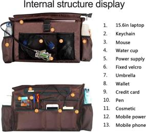 img 3 attached to Стильная и вместительная женская сумка-тот, с USB - идеально подходит для учителей и профессионалов, подходит для ноутбука 15,6 дюймов.