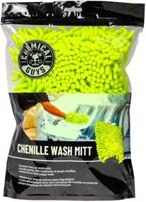 img 3 attached to 🟢 Premium Lime Green Chenille Microfiber Wash Mitt - Chemical Guys MIC493 - Scratch-Free
