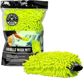 img 1 attached to 🟢 Premium Lime Green Chenille Microfiber Wash Mitt - Chemical Guys MIC493 - Scratch-Free