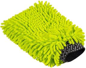 img 4 attached to 🟢 Premium Lime Green Chenille Microfiber Wash Mitt - Chemical Guys MIC493 - Scratch-Free