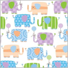 img 1 attached to 🐘 Baby Elephant Gift Wrap - 24" x 6