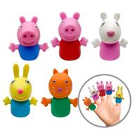 🐷 finger puppet fun: introducing the ginsey peppa pig 5-piece set logo