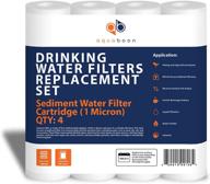 get crisp and clean water with aquaboon's 1 micron sediment filter cartridge logo