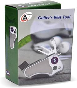 img 3 attached to Golfer's Best Tool Golf Multitool: All-in-One Stroke Counter, Divot Repair, Brush & More – Perfect Golf Gift Idea for Men and Women