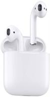 🎧 восстановленные airpods apple mmef2am/a: беспроводные bluetooth-наушники для iphone с ios 10 и выше - белые логотип