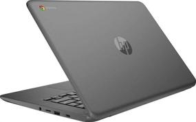 img 2 attached to 🖥️ HP 14-inch HD Touchscreen Chromebook Laptop PC, Intel Celeron N3350 Processor, 4GB DDR4 RAM, 32GB eMMC, 802.11ac, Bluetooth, USB-C 3.1, No DVD, Chrome OS (Grey)