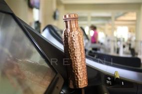 img 3 attached to 🧘 Cretoni Copperlin Classic-Series Pure Copper Water Bottle - Original Matte Hammered Style - Perfect Ayurvedic Copper Vessel for Sports, Fitness, Yoga - Natural Health Benefits (900 Milliliter/30 Ounce)