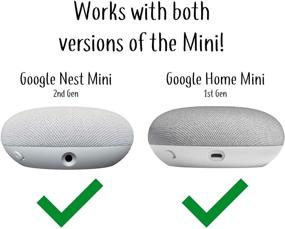 img 3 attached to 🎶 Улучшенный звук и эстетика пьедестала Mount Genie для Nest Mini (2-го поколения) и Google Home Mini (1-го поколения) - аккуратный держатель для миниатюрного стенда (угольный)